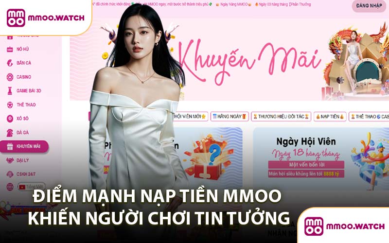 Điểm Mạnh Nạp Tiền MMOO Khiến Người Chơi Tin Tưởng