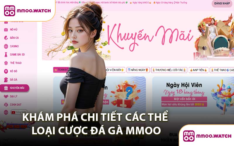 Khám Phá Chi Tiết Các Thể Loại Cược Đá Gà MMOO