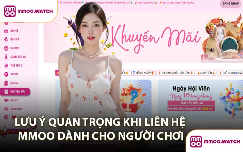Lưu Ý Quan Trọng Khi Liên Hệ MMOO Dành Cho Người Chơi